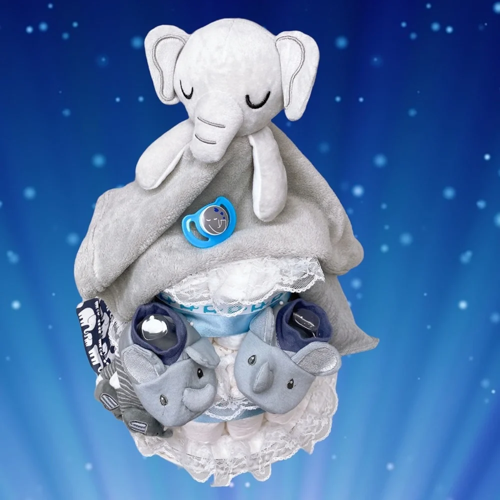 Elephant Diaper Cake